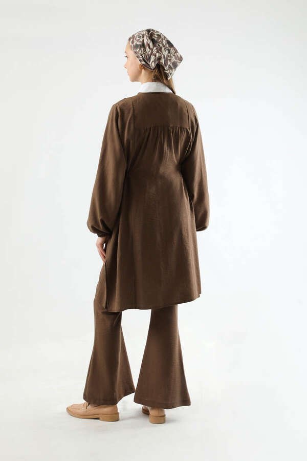 Spanish Trousers Kimono Suit Brown