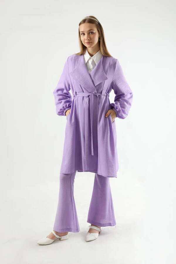 Spanish Trousers Kimono Suit Lilac