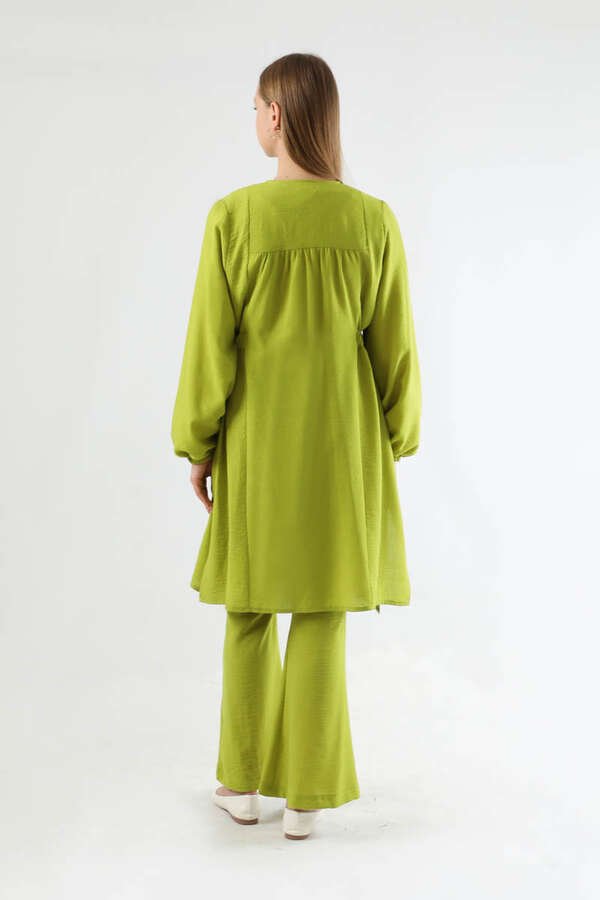 Spanish Trousers Kimono Suit Oil Green