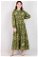 Zulays - Spring Patterned Dress Green