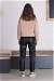 Seam Marked Leather Trousers Black - Thumbnail