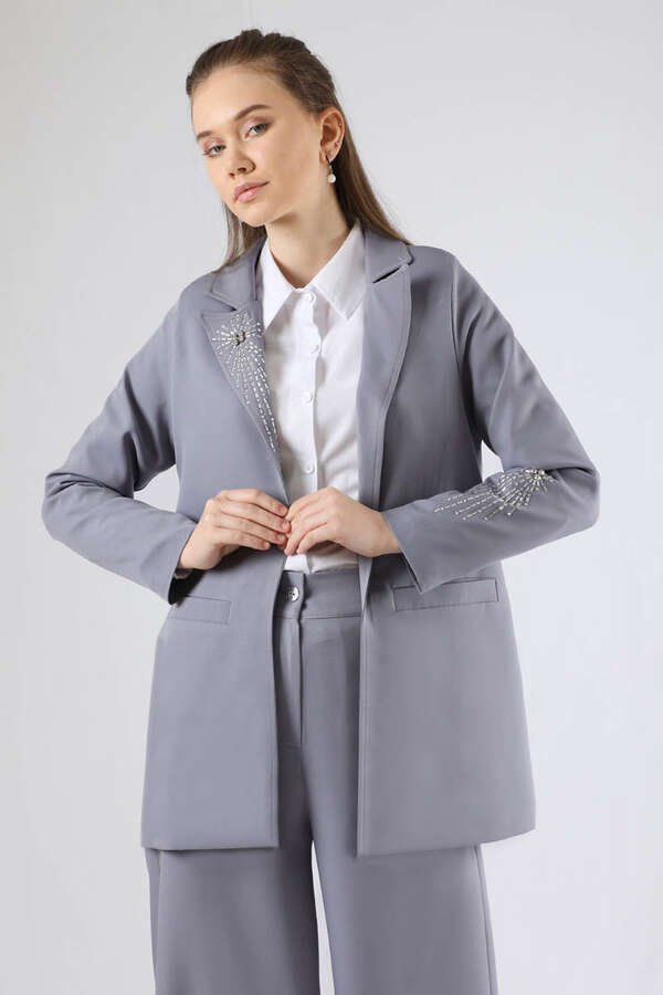Stone Jacket Suit Gray