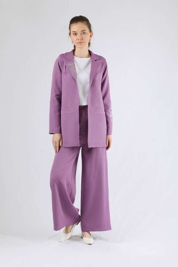 Zulays - Stone Jacket Suit Lilac