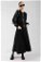 Zulays - Stone Printed Skirt Suit Black