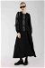Stone Printed Skirt Suit Black - Thumbnail
