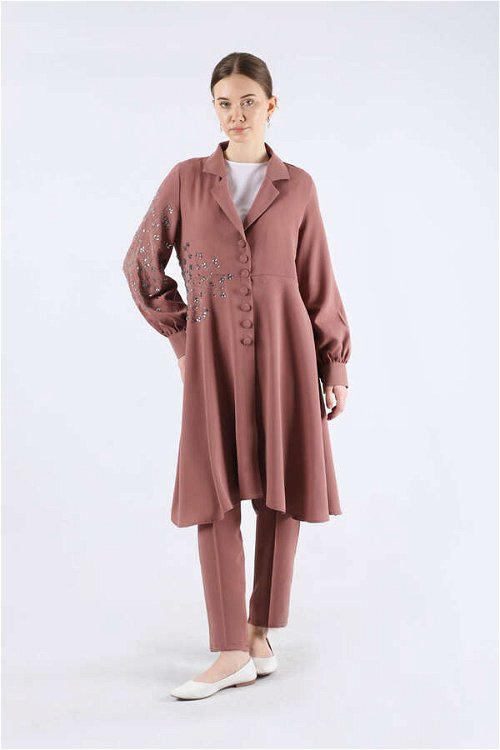 Stone Tunic Double Suit Dried Rose