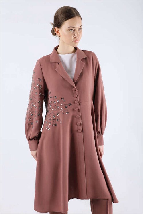 Stone Tunic Double Suit Dried Rose