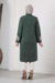 Tasseled Cachet Coat Dark Green - Thumbnail