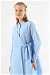 Tie Detailed Tunic Baby Blue - Thumbnail