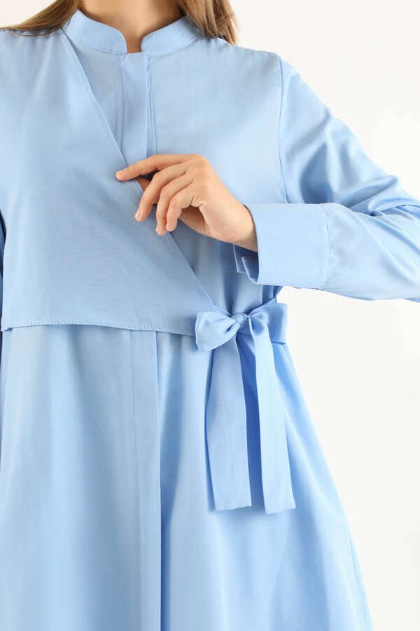 Tie Detailed Tunic Baby Blue