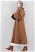 Tie Waist Trench Brown - Thumbnail