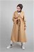 Tie Waist Trench Camel - Thumbnail