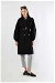Trench With Frilled Sleeves Black - Thumbnail