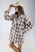 Tweed Plaid Blazer Jacket Mink - Thumbnail