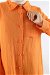 Uzun Muslin Gömlek Takım Oranj - Thumbnail