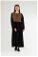 Zulays - Vest Detailed Dress Black Brown