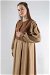 Vest Detailed Dress Mink Brown - Thumbnail