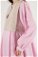 Vest Detailed Dress Pink Cream - Thumbnail