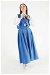 Vest Detailed Skirt Set Blue - Thumbnail