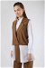 Vest Shirt Suit Brown - Thumbnail