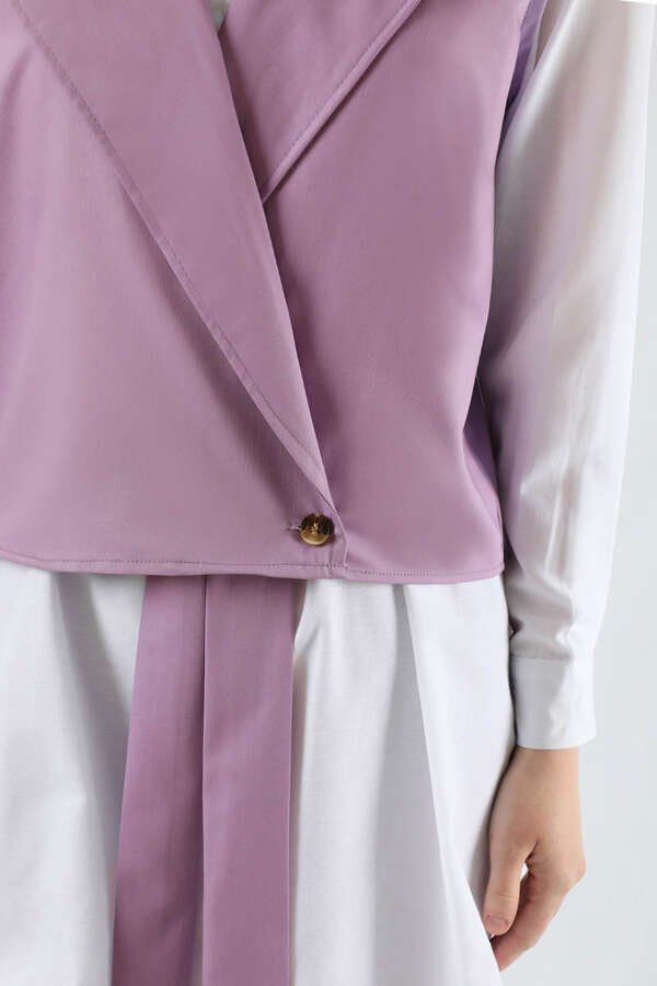 Vest Shirt Suit Lilac