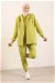 Vest Tracksuit Suit Oil Green - Thumbnail
