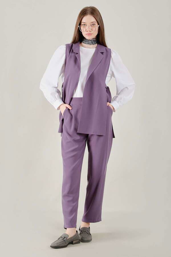 Zulays - Vest Tunic Suit Purple