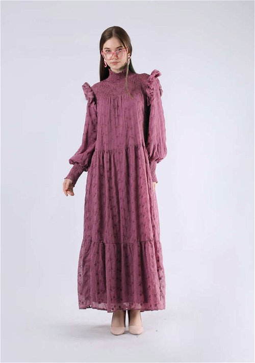 Zulays - Vintage Elbise Vişne Çürüğü