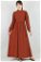 Frilly Buttoned Waist Dress Tile - Thumbnail