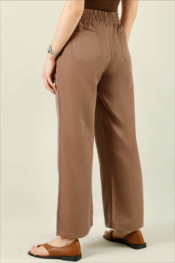 Wide Leg Trousers Brown
