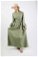 Zulays - Yandan Büzgülü Elbise Mint